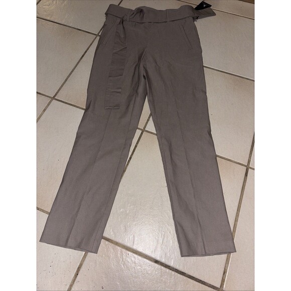 JL Jules & Leopold Women Pull On Slim Leg Ankle Pants Stretch Small Grey - Picture 1 of 5
